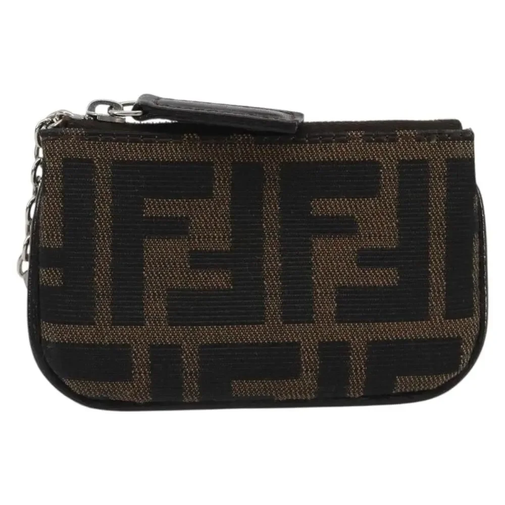 Fendi Zucca Coin Purse Brown